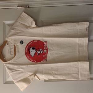LLBean Peanuts tee-shirt
